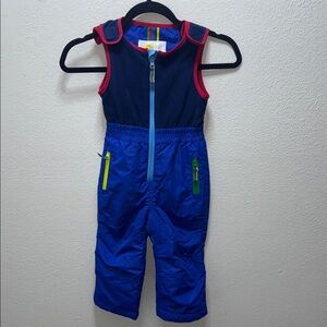 Mini Boden Blue and Red Kids Overalls